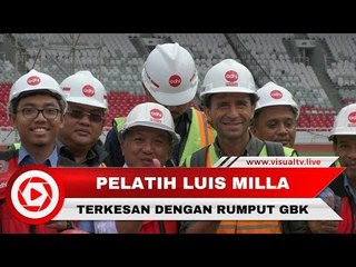 Luis Milla Terkesan dengan Kondisi Rumput GBK dan Lapangan ABC