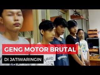 Polisi 'Gebuk' Geng Motor Brutal