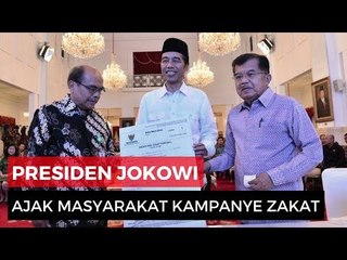 Jokowi Bayar Zakat di Istana Sejumlah..
