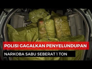 Polisi Gagalkan Penyelundupan 1 Ton Sabu dari China