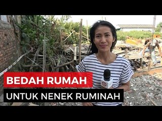 Bedah Rumah Untuk Nenek Ruminah, Kado HUT RI dari Polisi