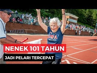 Nenek Berusia 101 Tahun Pecahkan Rekor Lari Sprint