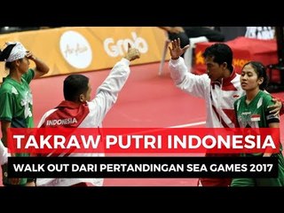 Dicurangi Wasit, Sepak Takraw Putri Indonesia di SEA Games 2017 Walk Out