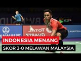 Indonesia Pecundangi Malaysia Skor 3-0 dari Cabor Badminton di SEA Games 2017