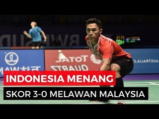 Indonesia Pecundangi Malaysia Skor 3-0 dari Cabor Badminton di SEA Games 2017