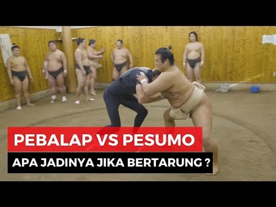 Pertarungan Pebalap vs Sumo