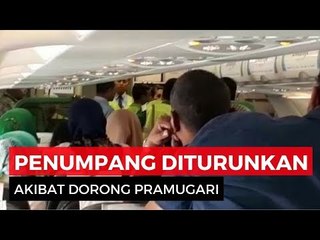 Mendorong Pramugari, Penumpang di Turunkan dari Pesawat Citilink