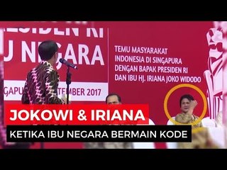 Saat Iriana Bermain Kode dengan Jokowi