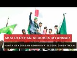 Aksi di Kedubes Myanmar, Massa Minta Dubes Angkat Kaki dari Indonesia