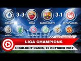 Highlight Liga Champions Oktober 2017  Chelsea - Barcelona - Juventus - Manchester United
