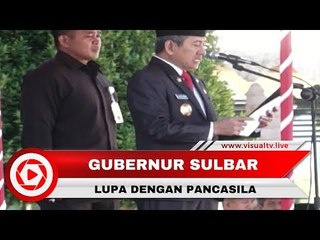 Miris! Gubernur Sulawesi Barat Salah Baca Teks Pancasila