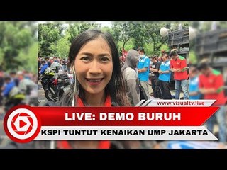 Live! Lanjutan Aksi Unjuk Rasa Buruh di Balai Kota Jakarta