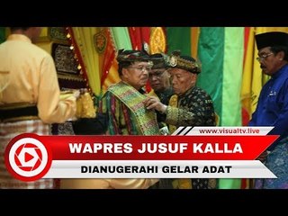 Jusuf Kalla Terima Gelar Sri Perdana Mahkota Negara