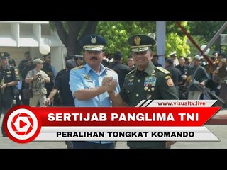 Sertijab Jenderal Gatot kepada Marsekal Hadi Diwarnai Aksi Pesawat Tempur
