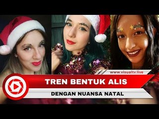Tren Bentuk Alis Bertema Natal, dari Topi Santa hingga Pohon Natal