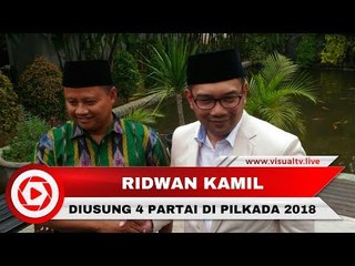 4 Parpol Resmi Usung Ridwan Kamil dan UU Ruzhanul dalam Pilkada Jabar