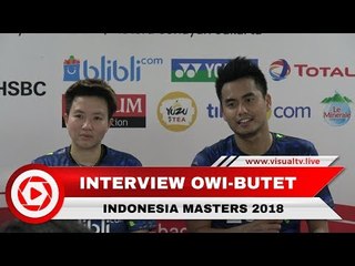Live Streaming! Interview Owi/Butet - Indonesia Masters 2018