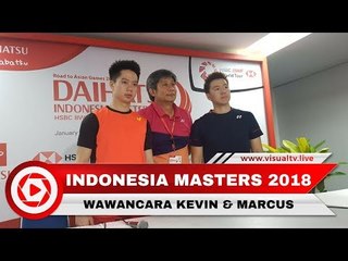 Live Streaming Interview Kemenangan Marcus Gideon/Kevin Sukamuljo