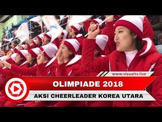 Unik! Aksi Cheerleader Korea Utara Curi Perhatian di Ajang Olimpiade 2018