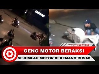 Aksi Brutal Geng Motor di Kemang Rusak Motor Warga
