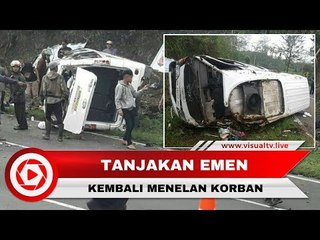 Minibus Tiba-tiba Oleng, Kecelakaan Lagi di Tanjakan Emen