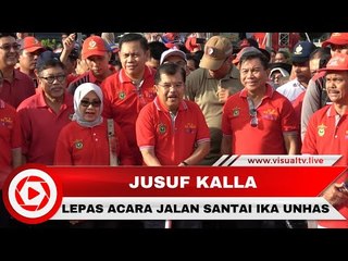 Jusuf Kalla Melepas Acara Jalan Santai IKA UNHAS