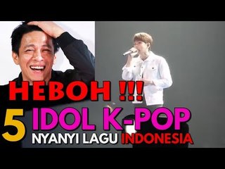 Bikin Histeris! Penampilan Bintang Korea Selatan Nyanyi Lagu Indonesia
