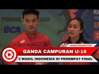 Tiga Pasangan Ganda Campuran U 19 Indonesia Maju ke Perempat Final