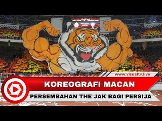 Koreografi Istimewa Macan Oranye Raksasa di Pertandingan Persija Vs Johor Darul Takzim