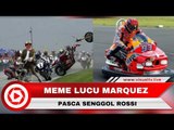 Senggol Rossi di GP Argentina, Meme Kocak Marquez Beredar di Internet