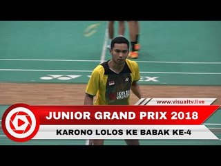 Karono Lolos ke Babak Ke-4 Pembangunan Jaya Raya Junior Grand Prix 2018