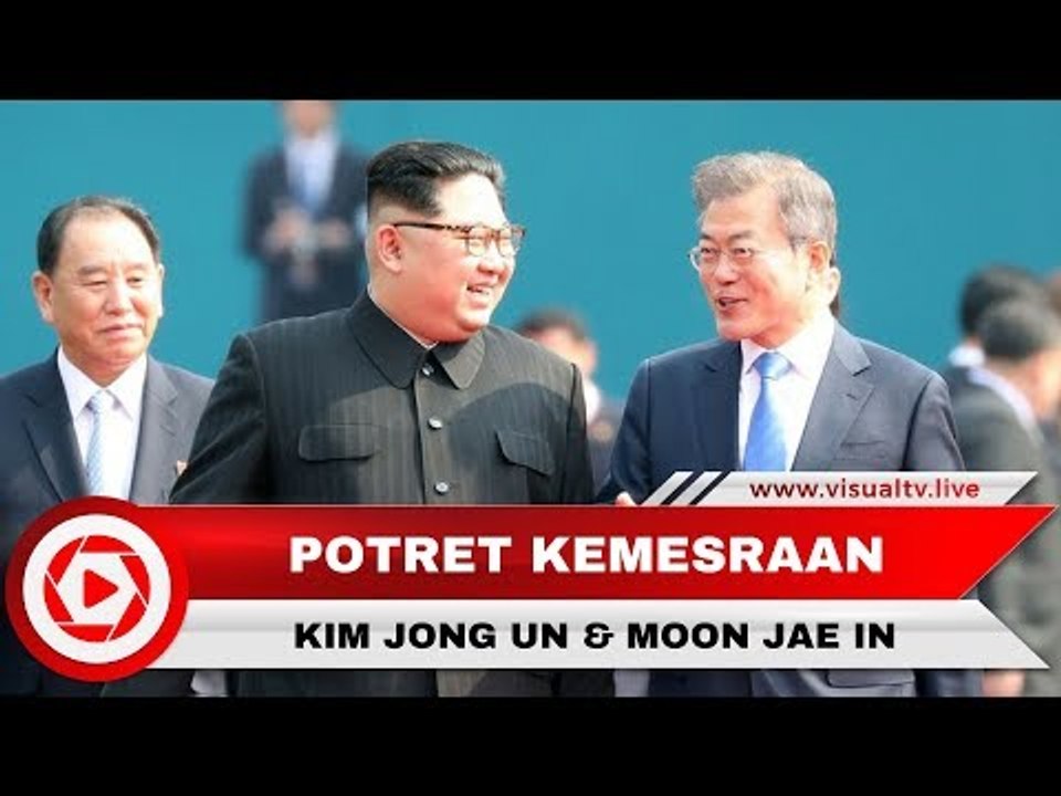 Pertemuan Pertama Kim Jong Un dan Presiden Korsel Moon Jae In untuk Pertama Kalinya
