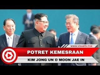 Pertemuan Pertama Kim Jong Un dan Presiden Korsel Moon Jae In untuk Pertama Kalinya