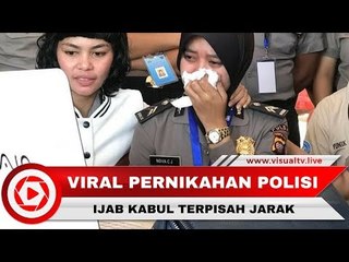 Pernikahan Polisi Terpisah Jarak, Ijab Kabul Lewat Video Call