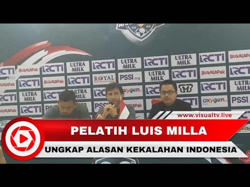 Konferensi Pers, Luis Milla Ungkap Alasan Kekalahan Indonesia 0-1 atas Bahrain