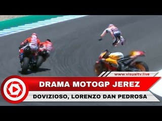 Marquez Menang hingga Insiden  Dovizioso, Lorenzo, dan Pedrosa di MotoGP Spanyol 2018