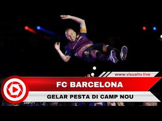 Barcelona Gelar Pesta Perayaan dan Perpisahan