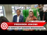 Jokowi Jajal KA Bandara Minangkabau Ekspress Bersama para Pejabat dan Siswa Sekolah