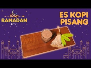 Menu Takjil Praktis, Es Kopi Pisang