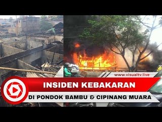 Kebakaran Dahsyat Hanguskan 42 Rumah Warga di Pondok Bambu
