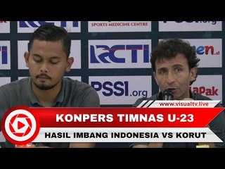 Konferensi Press! Luis Milla Ungkap Alasan Timnas Indonesia Ditahan Imbang Korea Utara