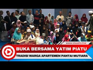Tradisi Warga Apartemen Pantai Mutiara Buka Puasa Bersama Yatim Piatu