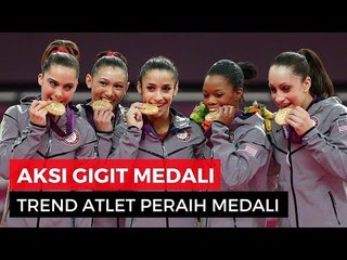 Menjadi Viral Atlet, Inilah Alasan Aksi Gigit Medali Emas