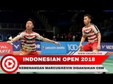 Dicurangi Wasit, Marcus/Kevin Melenggang ke Semifinal Indonesian Open 2018