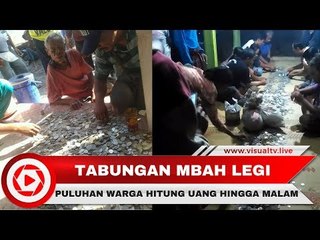 Viral! Puluhan Warga Hitung Uang Receh Mbah Legi Hingga Total Rp 14,5 Juta