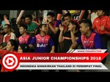 Menang 3-1, Indonesia Singkirkan Thailand di Babak Perempat Final Asia Junior Championships 2018