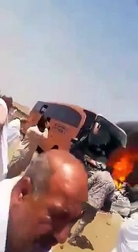 Türk hacı adaylarını taşıyan otobüs kaza yaptı: Ölü ve Yaralılar Var