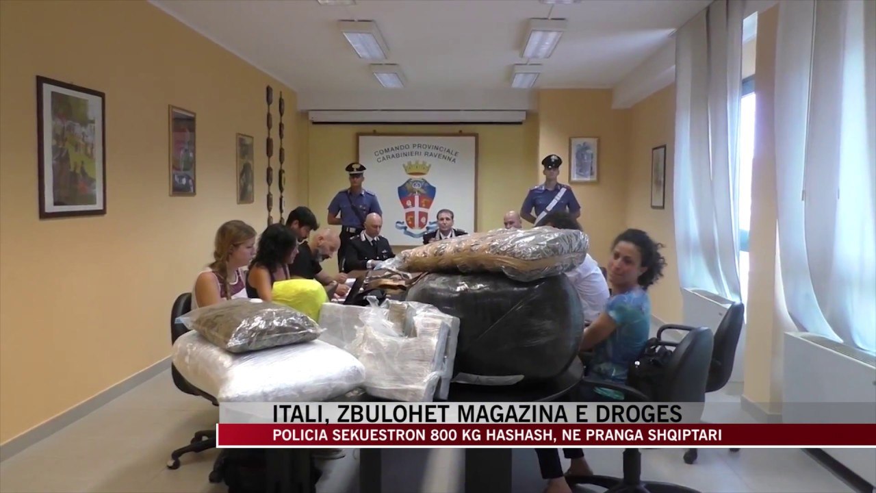 Zbulohet magazina e drogës në Itali, sekuestrohen 800 kg hashash - News, Lajme - Vizion Plus