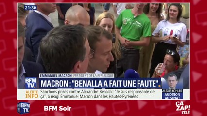 "Beaucoup de gens qui ont perdu la raison" : Emmanuel Macron s'exprime sur l'affaire Benalla