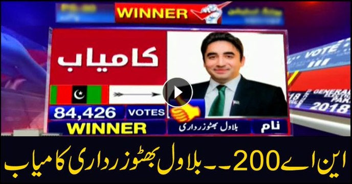 PPP’s Bilawal Bhutto Zardari from NA-200 Larkana